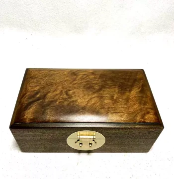 Premium Buried Golden Nanmu Jewelry Box, Chinese Vintage Style for Wedding Jewelry, Cultural Artifacts, Jade, and Dowry Accessories Storage