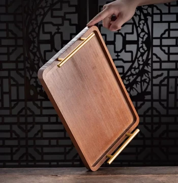 Tea Tray Home 2026 New Model Dry Brewing Small Tea Set Serving Tray Living Room Water Cup Teacup Drainage Tray Solid Wood