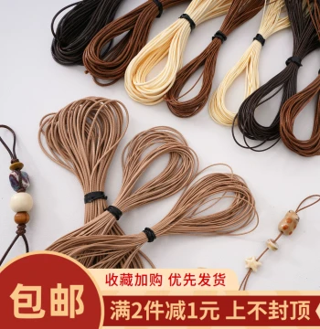 1mm Korean Waxed Cord Colorful Handmade Braided DIY Jewelry Accessories Wax String for Wenwan Bracelets Necklaces Lanyards Leather Cords