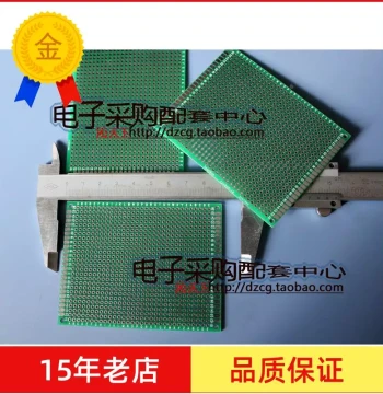 Double-Sided Tin-Sprayed Board, 2.54MM Pitch, 7*9CM Universal Board, Experimental Board, Full Fiberglass Double-Sided Green Oil Board