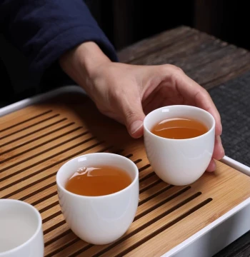 Mutton Fat Jade Teacup Ceramic Tasting Cup White Porcelain Personal Tea Cup Kung Fu Tea Set Matching Versatile Host Cup