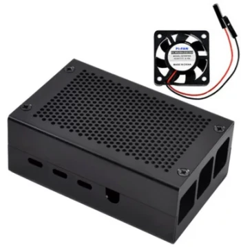 Raspberry Pi Enclosure Aluminum Alloy Mesh Case for Model 4B
