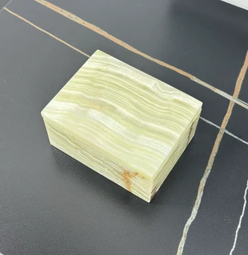 French Natural Jade Jewelry Storage Box Vintage Designer Villa Hotel Living Room Bedroom Jewelry Display Ornament