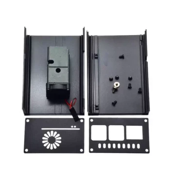 Raspberry Pi 4 Metal Enclosure, Raspberry Pi 4B Aluminum Alloy Box with Built-in Cooling Fan