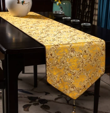Chinese Style Zen Tea Runner New Chinese Style Tea Table Cloth Tea Table Mat Long Strip Fabric Dining Table Decorative Cloth Custom