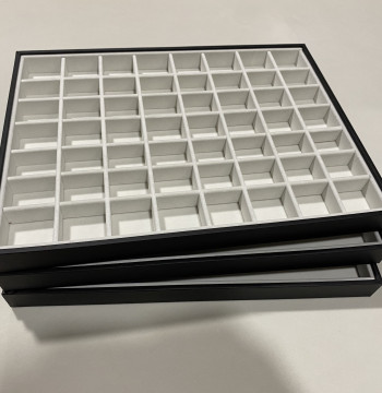 Large 40*30 Jewelry Tray for Bracelets, Necklaces, Rings, and Earrings; Storage and Display Box with Grids for Jade and Collectibles
