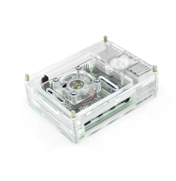 Raspberry Pi 4B Nine-Layer Transparent Acrylic Heat Dissipation Case Motherboard Protective Shell Box