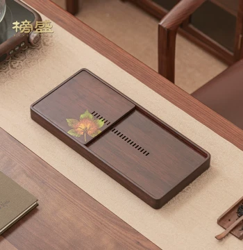 Bangsheng Heavy Bamboo Autumn Fruit Tea Tray Household Tea Serving Tray Water Storage Dry Brewing Platform Simple High-End Solid Wood Small Tea Table Rectangular
