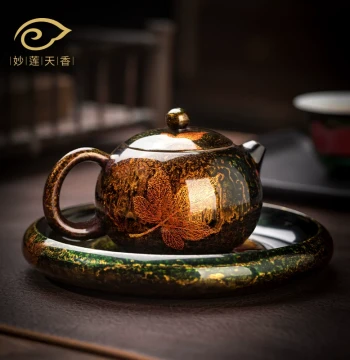 Miaolian Tianxiang Master Lin Jianjun Pure Handmade Lacquer Zisha Teapot, Premium Teaware for Brewing and Collecting, Ideal Gift