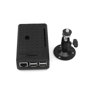 Raspberry Pi 4B Camera Mount Enclosure - ABS Fan Cooling Case Compatible with 3B/3B+ Motherboards