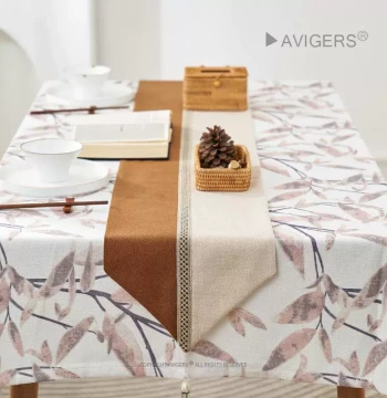 Table Runner Modern Minimalist Tea Table Fabric Long Strip Tea Mat Flag Cloth Dining Table Decorative Cloth Waterproof Stain-Resistant Coffee Table Cover