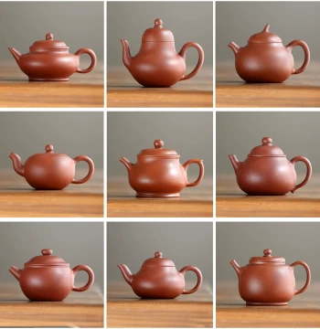 Zisha Teapot Handmade Cinnabar Clay Household Brewing Teapot Small Capacity 110/120/150ml Handmade Kung Fu Tea Set