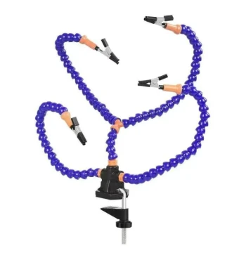 Soldering Station Auxiliary Clamp - Universal Arm Soldering Iron Stand for PCB Circuit Board Repair and Welding Fixation Tool