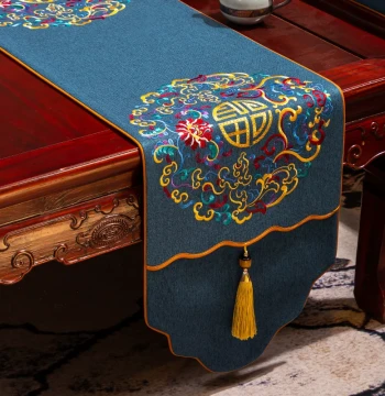 New Chinese Style High-End Table Runner, Tea Mat, Tea Table Fabric, Zen Style Tea Table Decorative Cloth, Long Tea Towel, Custom Tea Flag
