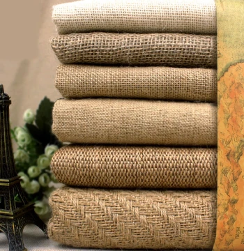 Jute Fabric Yellow Thickened Handmade