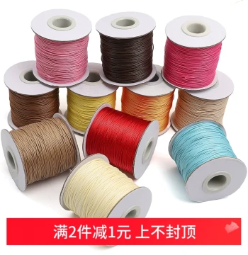 0.5mm Korean Wax Thread Wax Rope Imitation Leather Rope Handmade DIY Beading Thread Necklace Bracelet Weaving Jewelry Accessories Materials