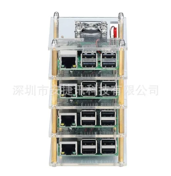 Hot Sale Universal Acrylic Case for Raspberry Pi 3B+ and 4B, Multi-Board Stacking Cluster Assembly Kit
