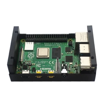 Raspberry Pi 4 Metal Case – Aluminum Alloy Enclosure for 4th Gen Model B Motherboard with Heat Dissipation Features