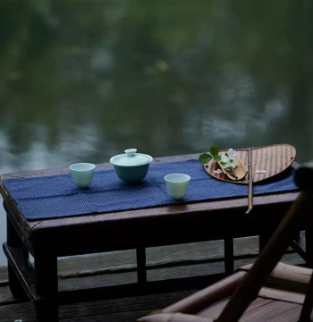 Cotton Tea Mat Long Chinese Zen Style Table Runner