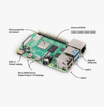 High-Speed Raspberry Pi 4 Model B 8GBm 4GB Motherboard, Raspberry Pi 4B Development Board Kit, Python