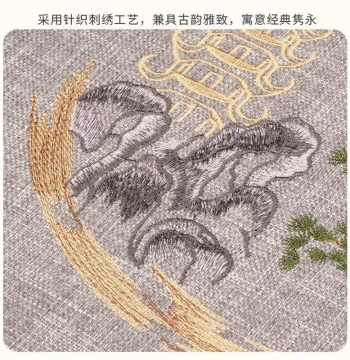 Fast Shipping Table Runner New Chinese Zen Style Tea Table Center Long Strip Waterproof Decorative Cloth Tea Mat Premium Feel Fabric Strip for Chest of Drawers