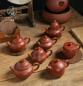 Chaozhou Dahongpao Hand-Pulled Teapot Handmade Cinnabar Clay Zisha Tea Pot Kung Fu Tea Brewing Single Pot Zisha Teapot Raw Ore