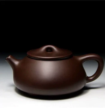 Yixing Zisha Teapot by Master Artisan, Pure Handmade Original Purple Clay, 'Lotus Fragrance Jingzhou Shipiao' Design, 240cc Household Tea Set