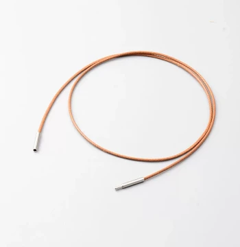 Small Hole Pendant Cord Wax Leather Rope Necklace Rope High-End Braided Gold Jade Jadeite Ring Black Red Coffee Color Rope