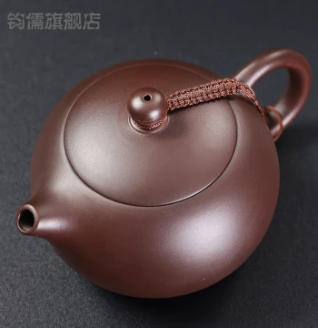 Authentic Pure Handmade Purple Clay Xishi Teapot Ball Hole Raw Ore New Purple Mud Home Kung Fu Tea Set Large Capacity