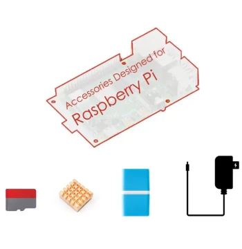 Raspberry Pi 4th Gen B Beginner Accessory Kit 16G SD Card Heatsink Power Supply Excluding PI4B Motherboard