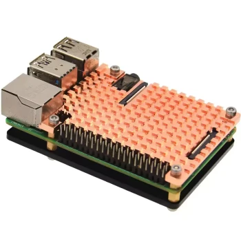 Raspberry Pi Generation 4 Pure Copper Heatsink, Integrated Passive Thermal Conductive Plate for Raspberry Pi 4B Cooling with Adhesive
