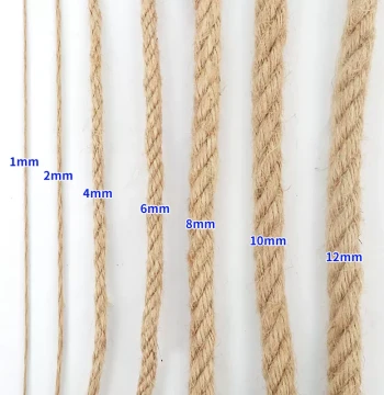 Jute Rope Thick and Thin Braided Twine for Hanging Pictures