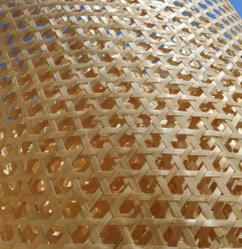 Hollow Bamboo Woven Decoration Suspended Ceiling Bamboo Mat for Homestay Hotel Leisure Farm Tea House Wedding Decorative Screen
