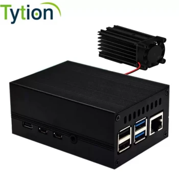 Raspberry Pi 4 Metal Case Aluminum Alloy with Cooling Fan