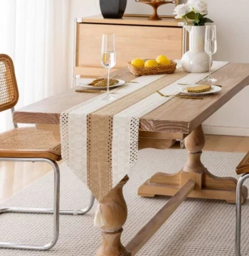 Fast Shipping Vintage Raw Wood Style Table Runner for Dining Tables, Tea Tables, TV Stands, Dressers, and Shoe Cabinets - Zen Tea Mat Decorative Cloth
