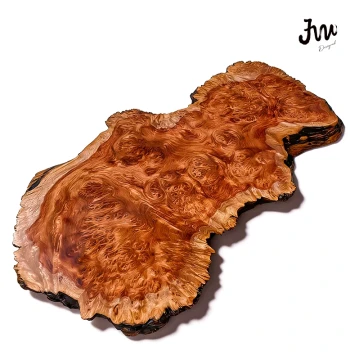 High-End Brazilian Rosewood Burl Whole Slab Tea Tray Irregular Shape Solid Wood Dry Brewing Station Tea Holder Coaster No Staining