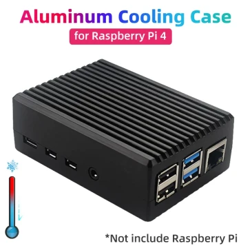 Raspberry Pi 4B Aluminum Alloy Case with Dual Fan Cooling