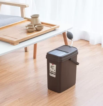 Tea Water Bucket Waste Bin, Small Flat Drainage Container for Tea Tables and Sets, Low-Profile Tea Dregs Bucket