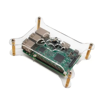 Raspberry Pi 4th Gen Raspberry Pi 4B Acrylic Case Motherboard Fixed Heat Dissipation Protective Shell Box