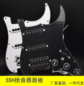 Guitar ST Parts SSH Pickguard 5-Way Switch + Coil Split Wiring Hex Socket Umbrella Pickups