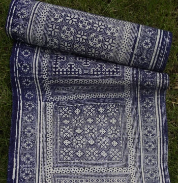 Cotton-Linen Batik Fabric for DIY Textile Decoration