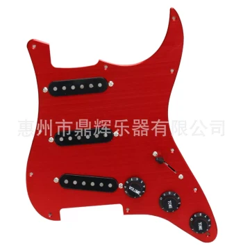 ST Electric Guitar SSS Pickguard Front Cover Wiring Assembly, Electric Guitar Pickup Wiring Panel, Guitar Parts