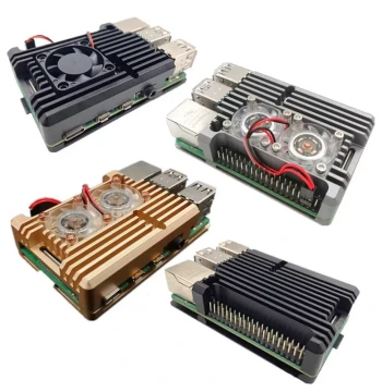 Raspberry Pi 4B Aluminum Alloy Case Raspberry Pi 4 Model B Metal Box Heat Dissipation Shell