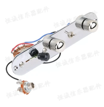 Instrument Parts: TL Electric Guitar Metal Straight Control Plate Circuit with 3-Way Switch - Wholesale