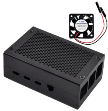 Raspberry Pi 4 Case Aluminum Alloy Metal 4B+ Case + Raspberry Pi 4 Chassis Heat Dissipation Box Accessories