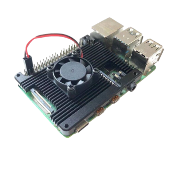 Raspberry Pi 4 Heat Sink Fan Aluminum Alloy Compatible with Expansion Boards