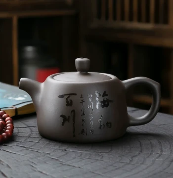 Zisha Shede Jinglan Teapot, Hand-Painted with Gold, Raw Ore Clay, Kung Fu Teapot, Seasonable Home Brewing Pot, Large Capacity Single Pot