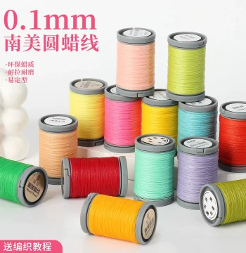 0.1mm Premium South American Round Wax Cord, 90m Ultra-Fine Hand Rope for Rings, DIY Braiding Thread Compatible with Sesame Beads