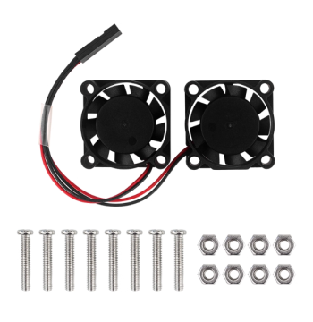 Mini Cooling Fan for Raspberry Pi 4B/3B+, 30x30x7mm, Supports 5V/3.3V