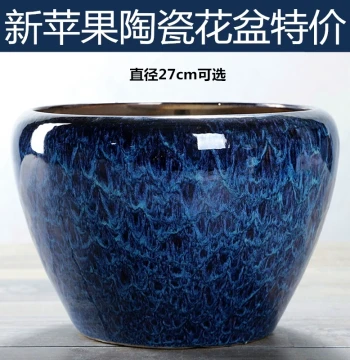 New Arrival Perforated Ceramic Flower Pot, Large Diameter Minimalist Indoor Chinese Style Planter for Money Trees and Orchids, Extra Large Special Offer